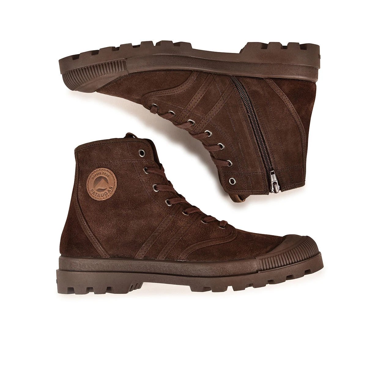 AUTHENTIQUE M/ZIPS H4H CHOCOLAT Pataugas AUTHENTIQUE M/ZIPS H4H CHOCOLAT -Chaussures Soldes 628190 BOOTS HOMME OG M ZIPS H4H CHOCOLAT 6WEB