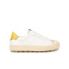 Pataugas ARAN/MIX F2H BLANC/JAUNE 2 Pataugas ARAN/MIX F2H BLANC/JAUNE -Chaussures Soldes BASKET FEMME ARAN MIX F2H BLANC JAUNE 1
