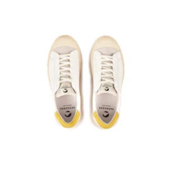 Pataugas ARAN/MIX F2H BLANC/JAUNE -Chaussures Soldes BASKET FEMME ARAN MIX F2H BLANC JAUNE 6