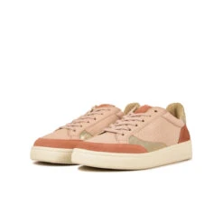 Pataugas BASALTE/SNME F2H BEIGE ROSÉ/DORÉ -Chaussures Soldes BASKET FEMME BASALT F2H NUDE DORE 5