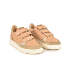 Pataugas BASALTE S/N F2I BEIGE/DORÉ -Chaussures Soldes BASKET FEMME BASALTE S N F2I BEIGE DOREE 628444 931 4