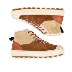 Pataugas ARAN M/MIXS F4H CAMEL/PECHE -Chaussures Soldes BOOTS FEMME ARAN M MIXS F4H CAMEL PECHE 6web