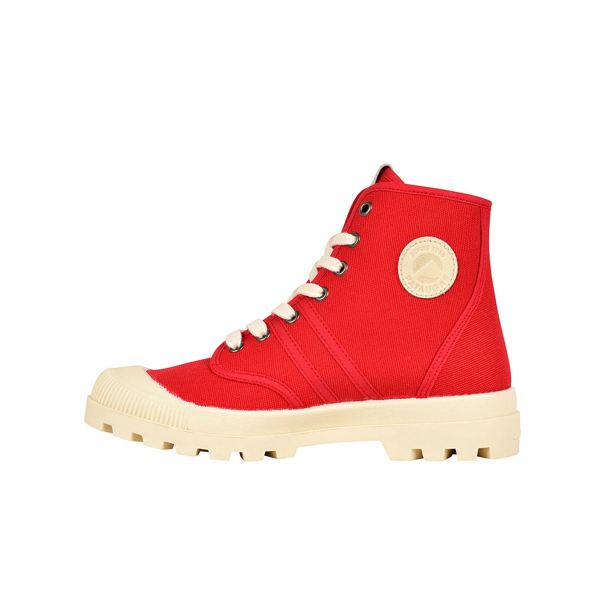 AUTHENTIQUE/T F4G ROUGE Pataugas AUTHENTIQUE/T F4G ROUGE -Chaussures Soldes BOOTS FEMME ORIGINAL T F4G ROUGE 1TURNED